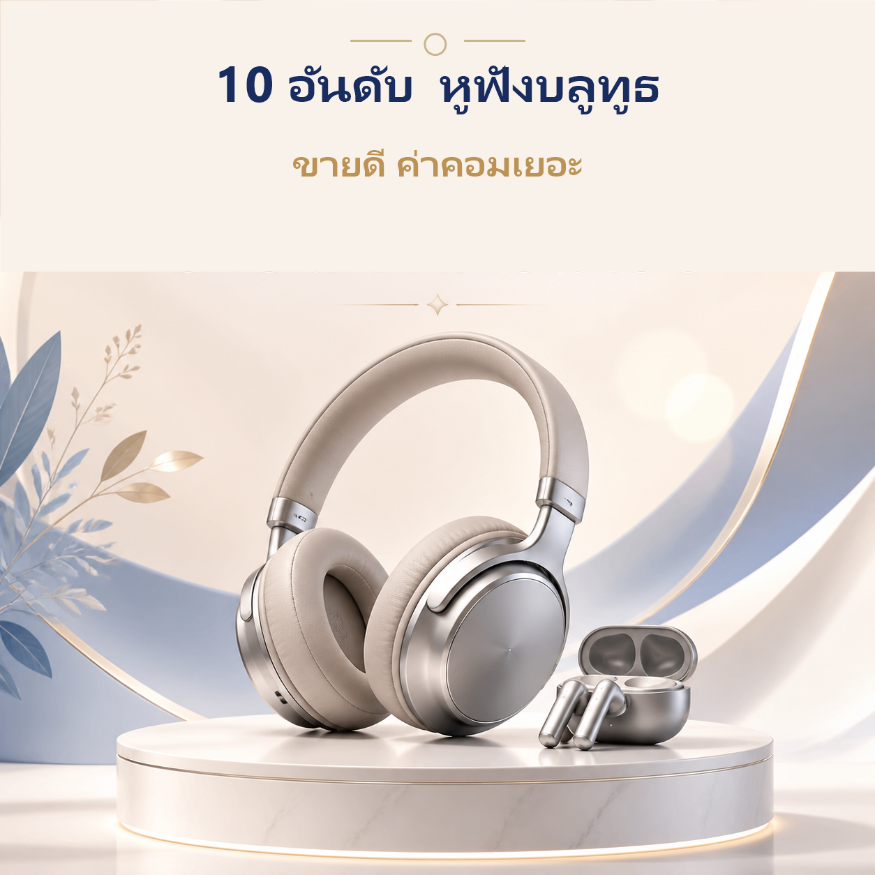 10 อันดับ หูฟังบลูทูธ ขายดี ค่าคอมเยอะ