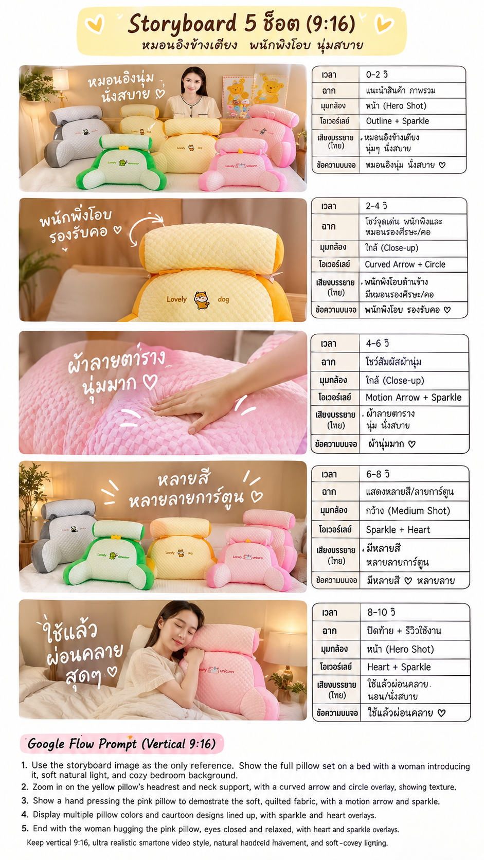 มอนอิงข้างเตียง ลายการ์ตูน ใหญ่ หนุนเอว - แพ็คนิ่ม ถอดออกซักได้ ทั้งร้านส่งฟรี(Delin store)