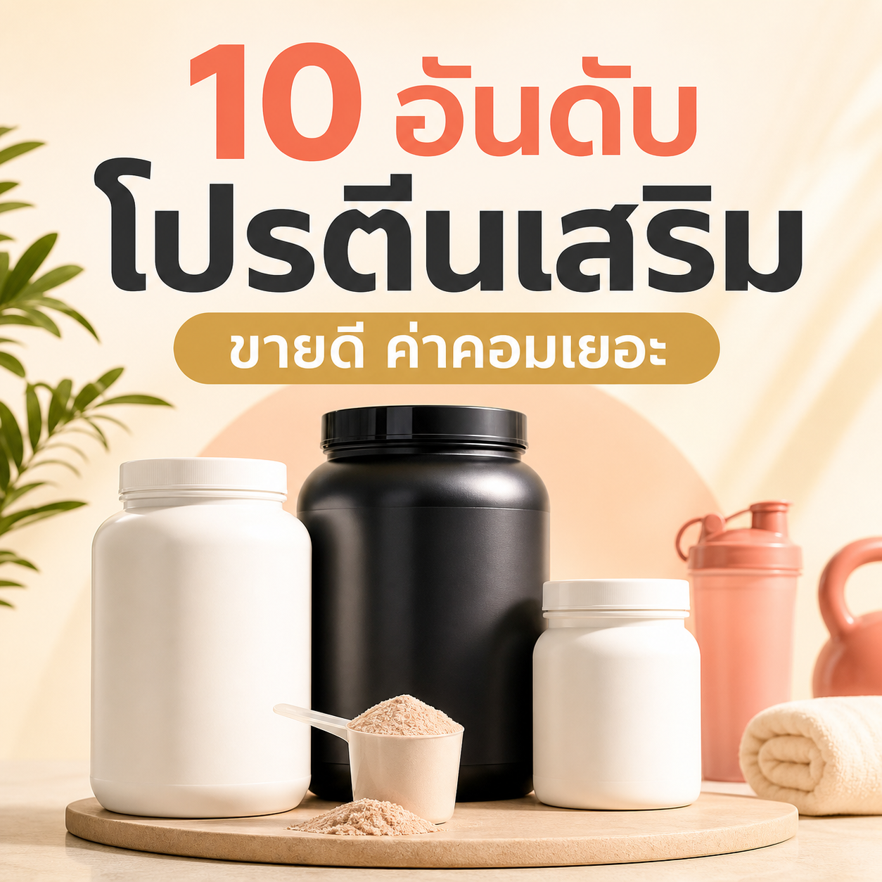 10 อันดับ โปรตีนเสริม ขายดี ค่าคอมเยอะ