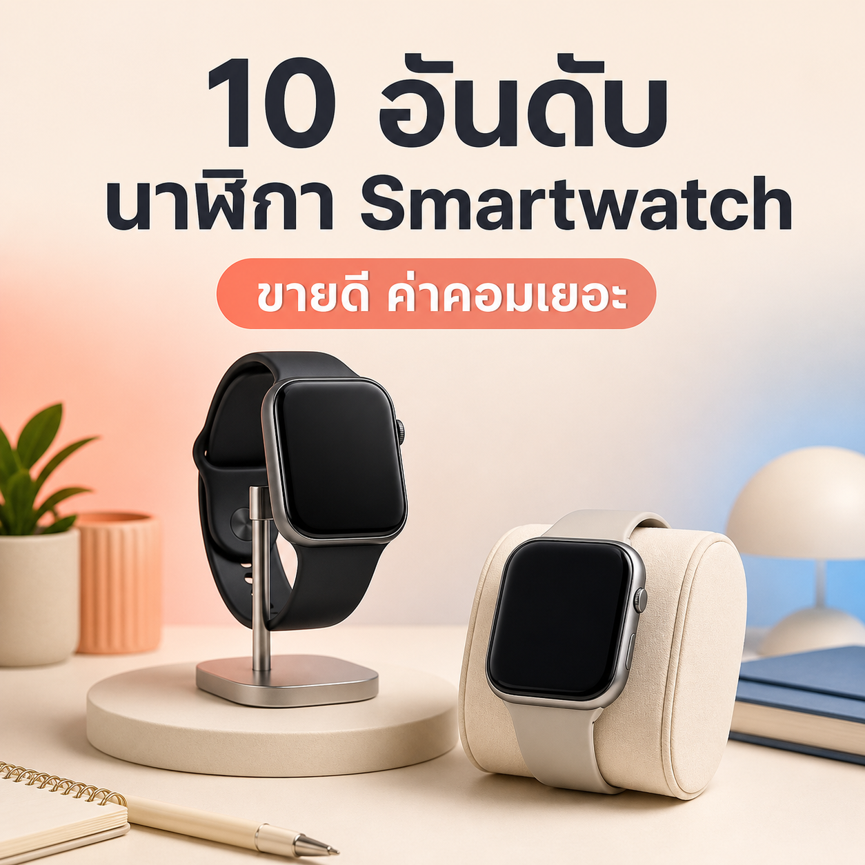 10 อันดับ นาฬิกา Smartwatch ขายดี ค่าคอมเยอะ